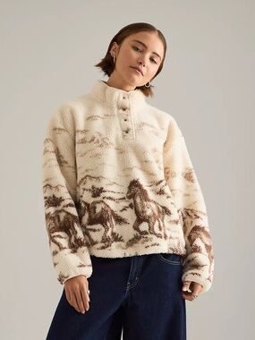LEVIS kasey sherpa pullover jacket